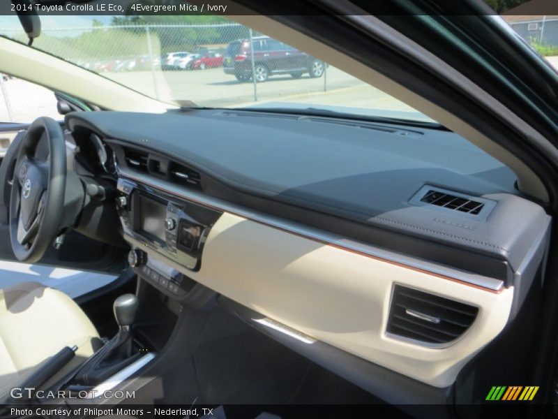 4Evergreen Mica / Ivory 2014 Toyota Corolla LE Eco