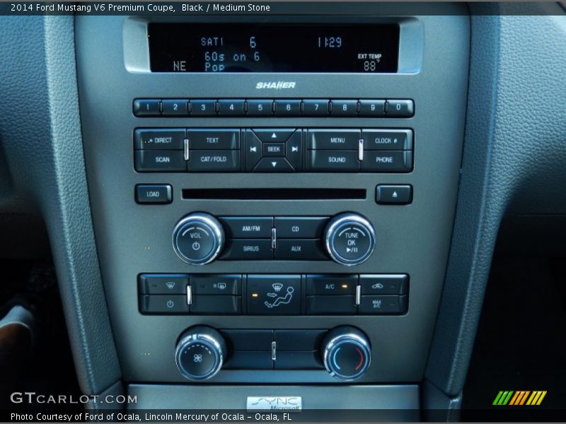 Black / Medium Stone 2014 Ford Mustang V6 Premium Coupe