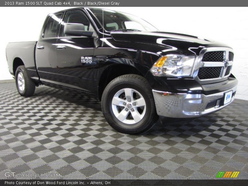 Black / Black/Diesel Gray 2013 Ram 1500 SLT Quad Cab 4x4