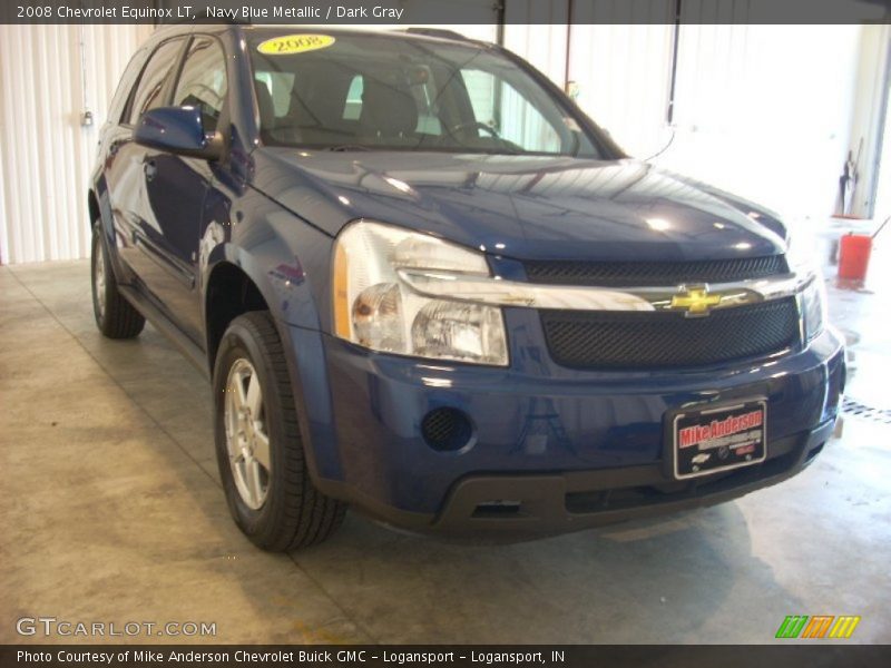 Navy Blue Metallic / Dark Gray 2008 Chevrolet Equinox LT