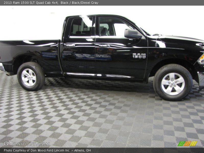 Black / Black/Diesel Gray 2013 Ram 1500 SLT Quad Cab 4x4