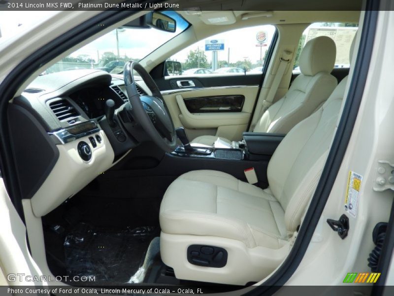 Front Seat of 2014 MKS FWD