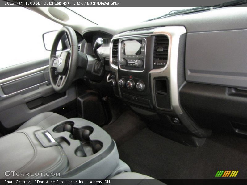 Black / Black/Diesel Gray 2013 Ram 1500 SLT Quad Cab 4x4