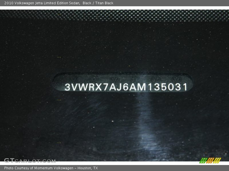 Black / Titan Black 2010 Volkswagen Jetta Limited Edition Sedan