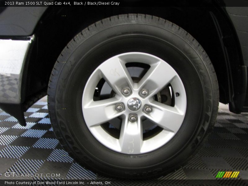 Black / Black/Diesel Gray 2013 Ram 1500 SLT Quad Cab 4x4