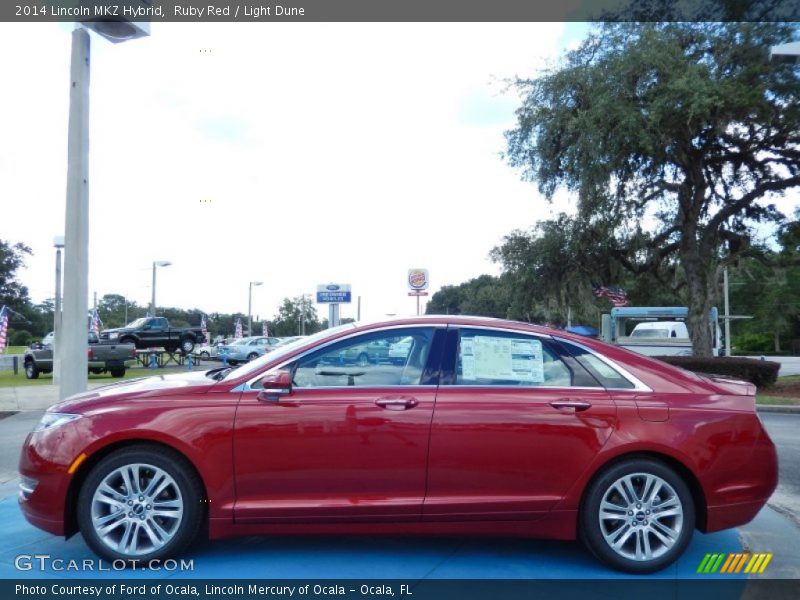  2014 MKZ Hybrid Ruby Red