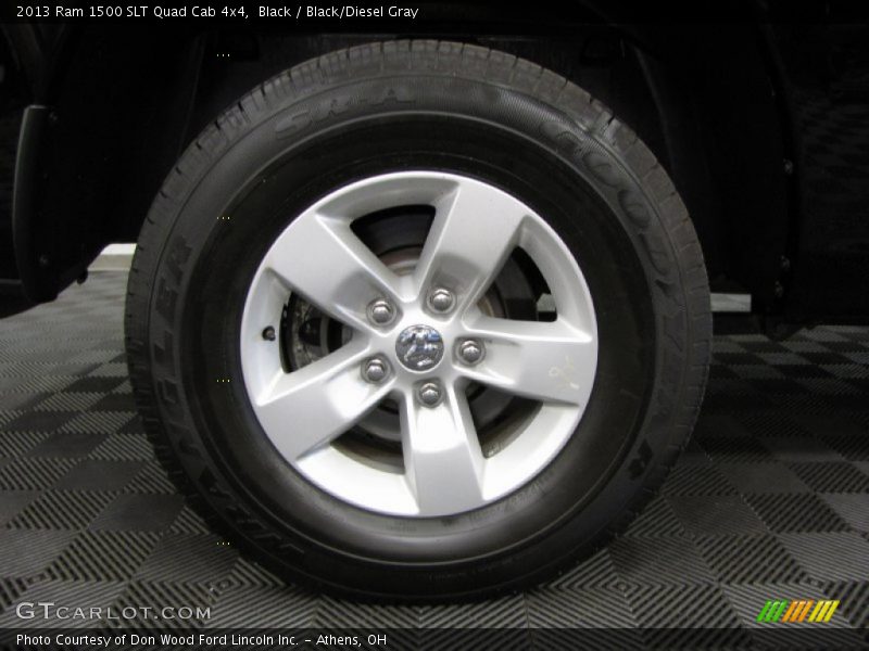 Black / Black/Diesel Gray 2013 Ram 1500 SLT Quad Cab 4x4
