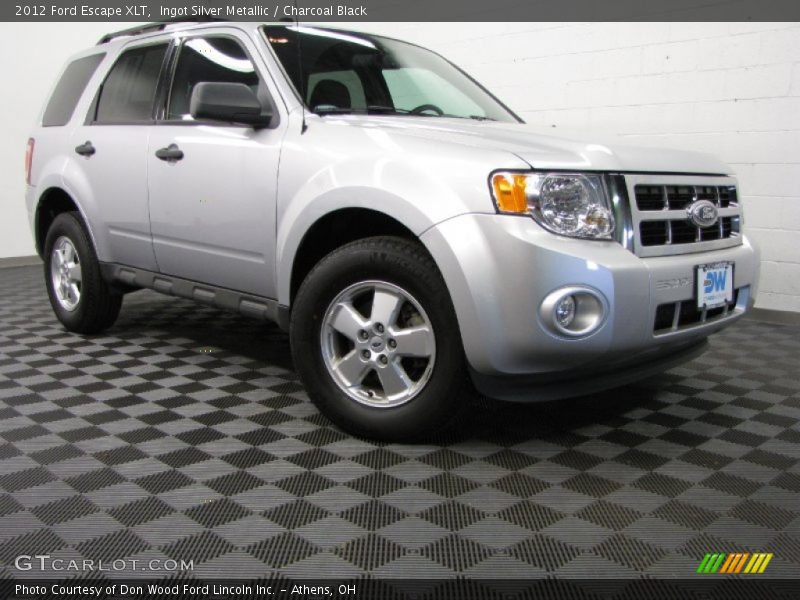 Ingot Silver Metallic / Charcoal Black 2012 Ford Escape XLT