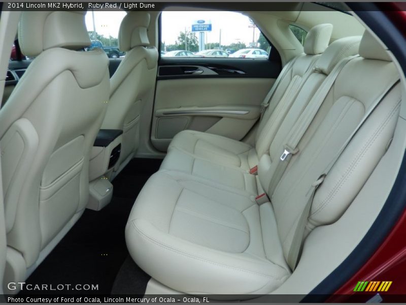 Rear Seat of 2014 MKZ Hybrid