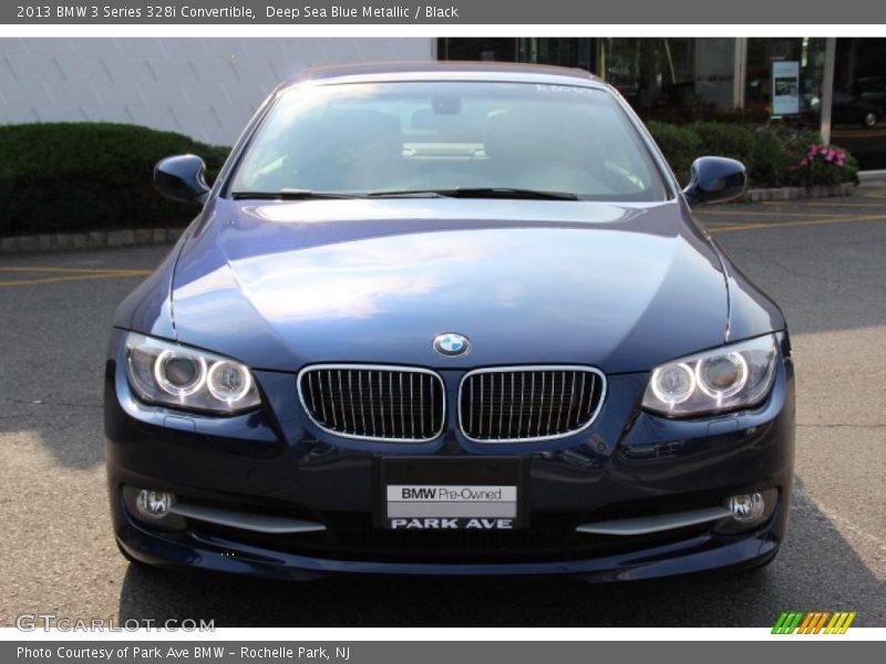 Deep Sea Blue Metallic / Black 2013 BMW 3 Series 328i Convertible