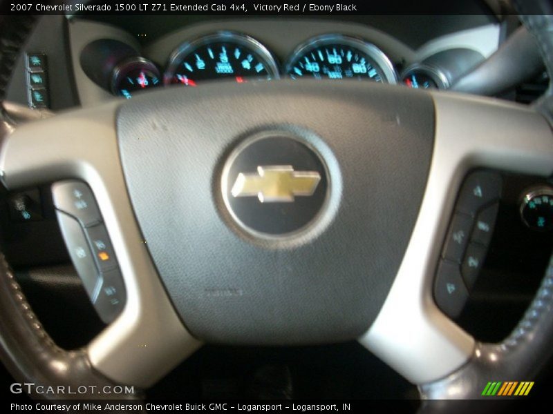 Victory Red / Ebony Black 2007 Chevrolet Silverado 1500 LT Z71 Extended Cab 4x4