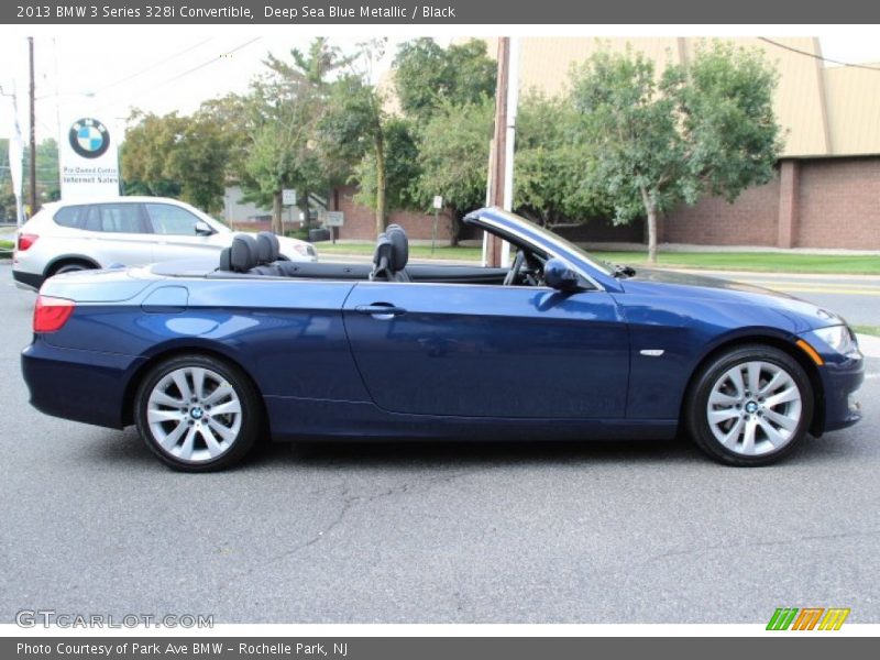 Deep Sea Blue Metallic / Black 2013 BMW 3 Series 328i Convertible
