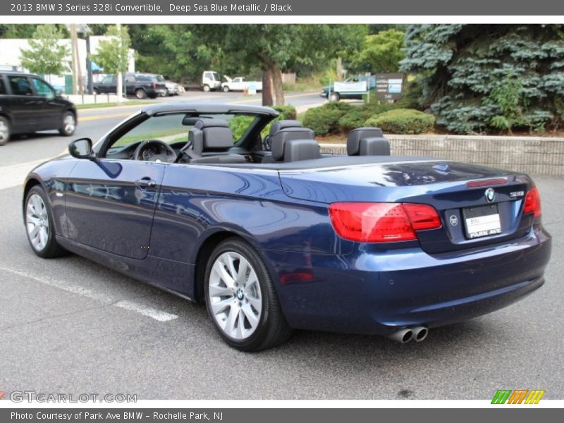 Deep Sea Blue Metallic / Black 2013 BMW 3 Series 328i Convertible