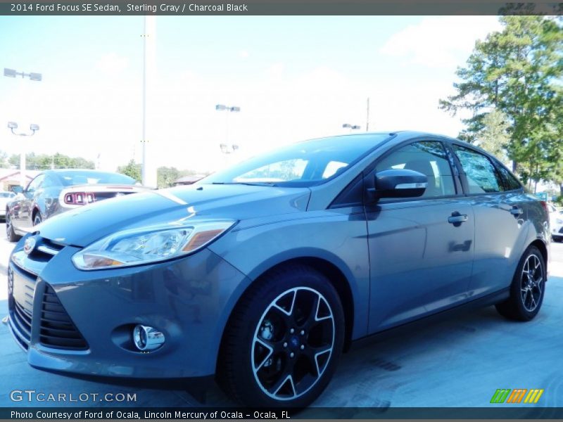 Sterling Gray / Charcoal Black 2014 Ford Focus SE Sedan