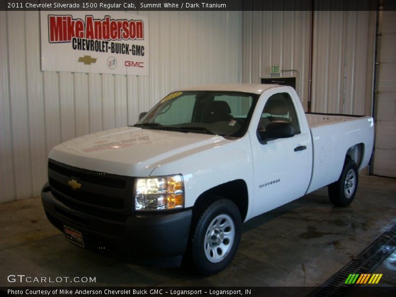 Summit White / Dark Titanium 2011 Chevrolet Silverado 1500 Regular Cab