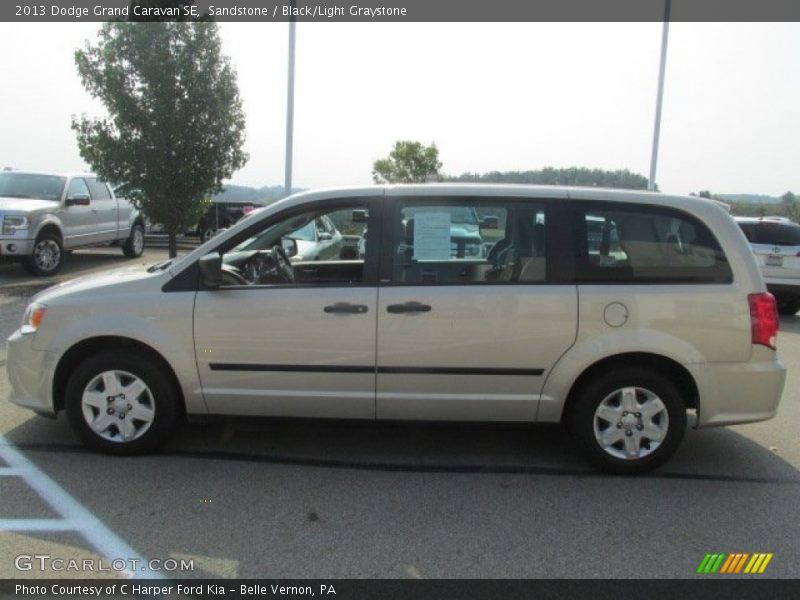 Sandstone / Black/Light Graystone 2013 Dodge Grand Caravan SE