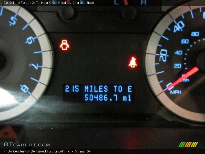 Ingot Silver Metallic / Charcoal Black 2012 Ford Escape XLT