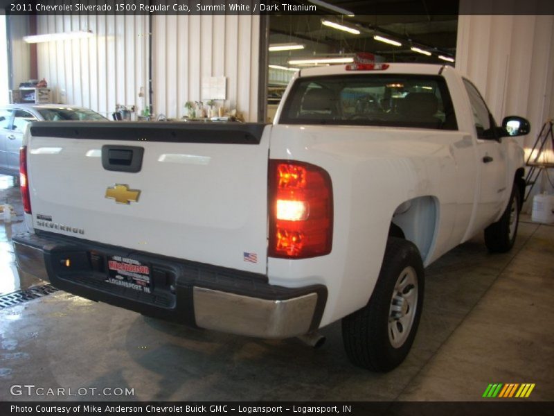 Summit White / Dark Titanium 2011 Chevrolet Silverado 1500 Regular Cab