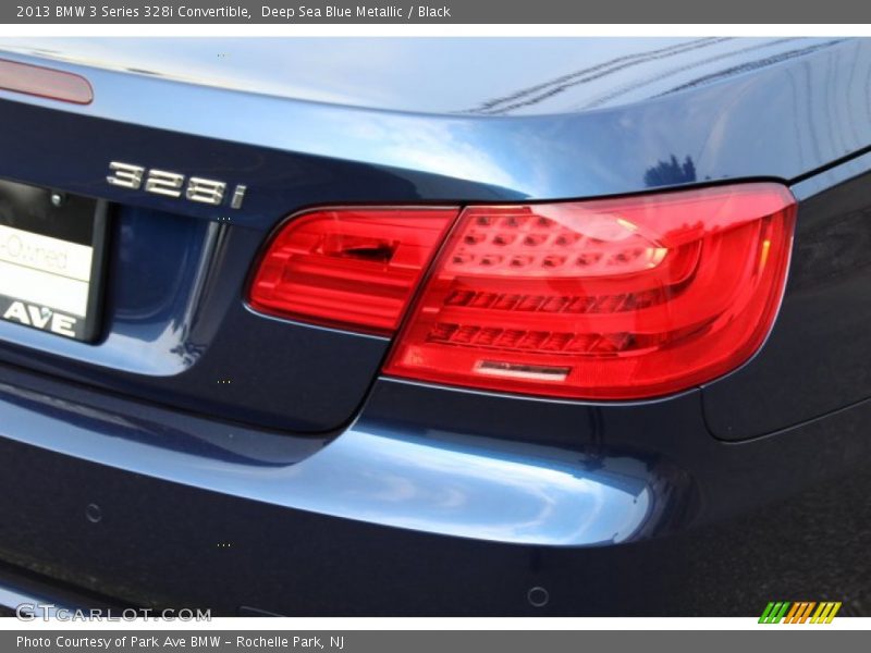 Deep Sea Blue Metallic / Black 2013 BMW 3 Series 328i Convertible