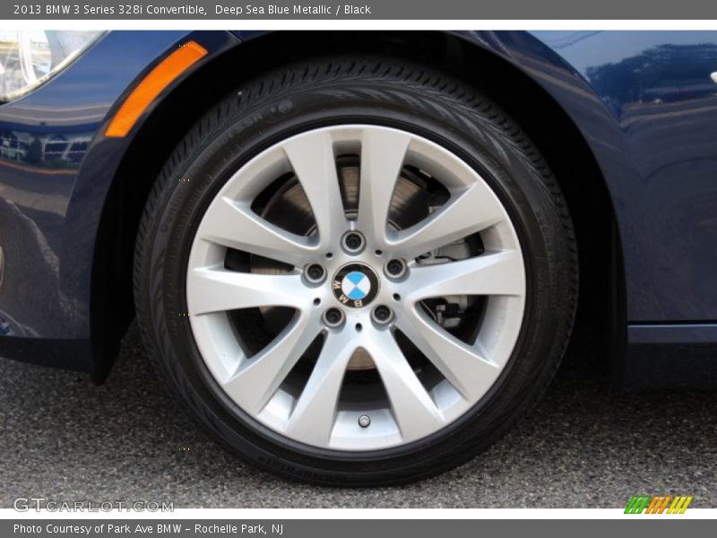 Deep Sea Blue Metallic / Black 2013 BMW 3 Series 328i Convertible