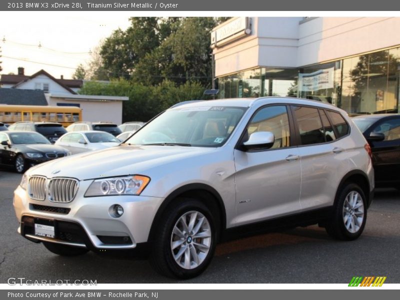 Titanium Silver Metallic / Oyster 2013 BMW X3 xDrive 28i