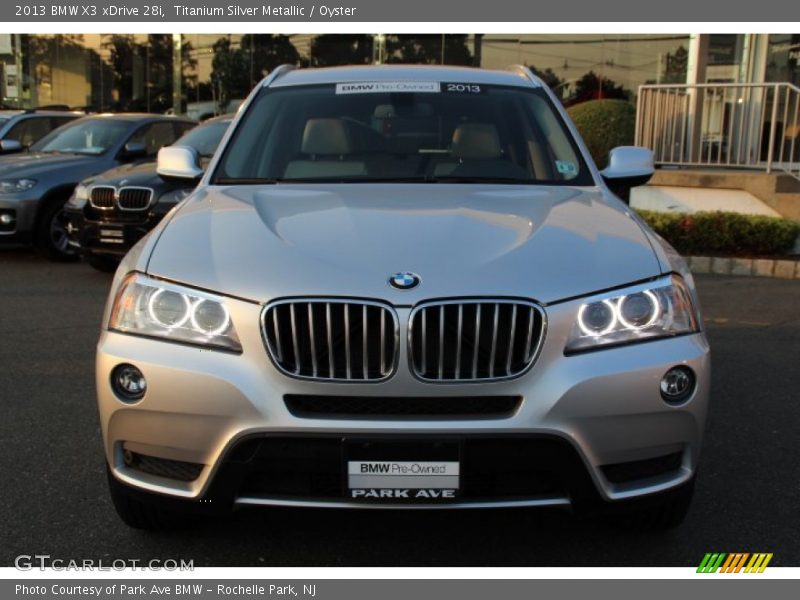 Titanium Silver Metallic / Oyster 2013 BMW X3 xDrive 28i