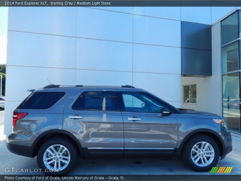 Sterling Gray / Medium Light Stone 2014 Ford Explorer XLT