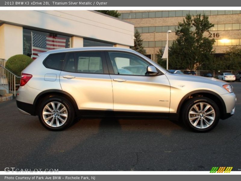 Titanium Silver Metallic / Oyster 2013 BMW X3 xDrive 28i