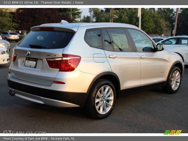 Titanium Silver Metallic / Oyster 2013 BMW X3 xDrive 28i