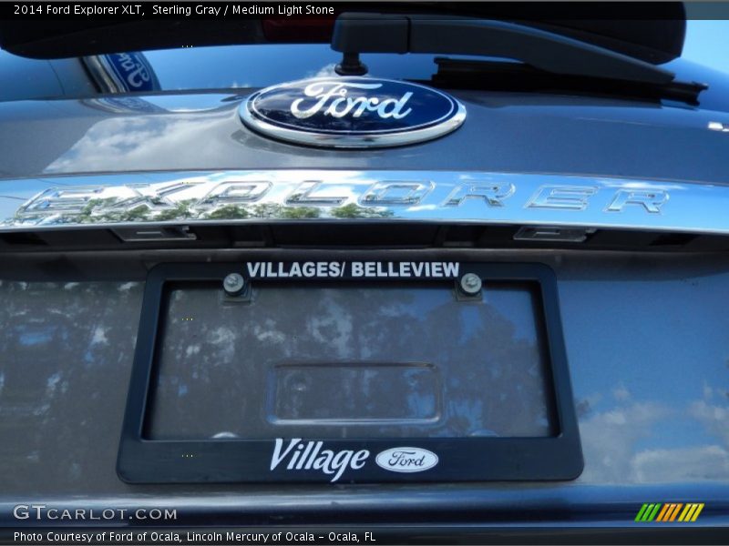 Sterling Gray / Medium Light Stone 2014 Ford Explorer XLT