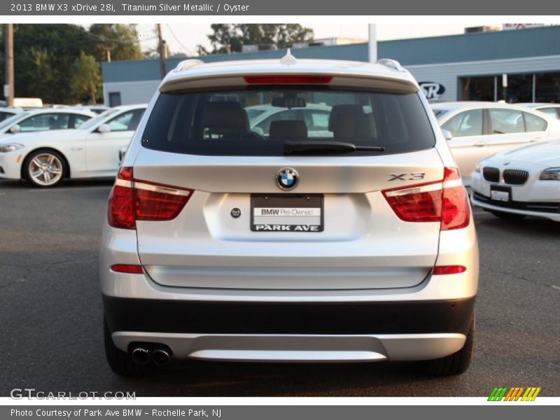 Titanium Silver Metallic / Oyster 2013 BMW X3 xDrive 28i