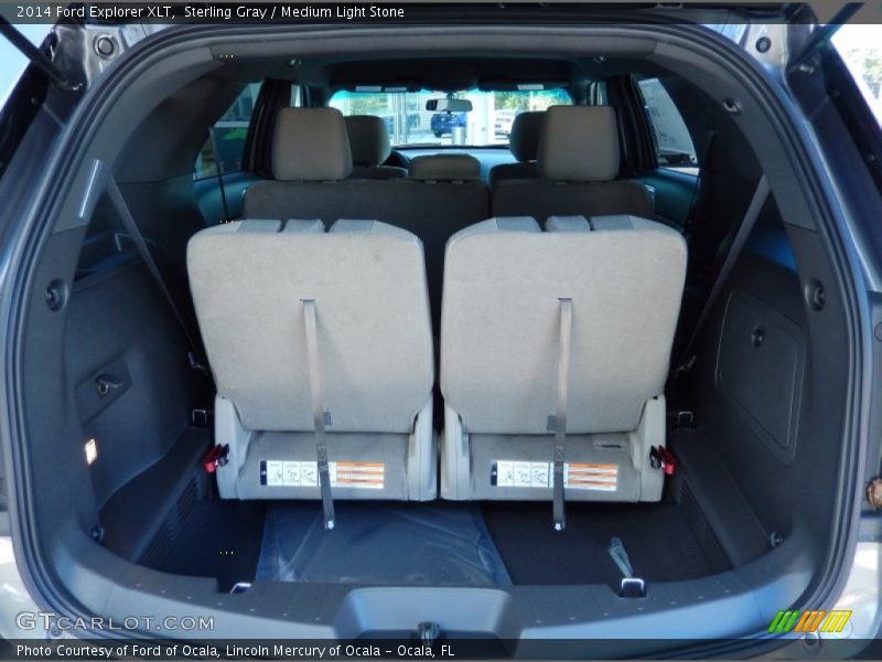 Sterling Gray / Medium Light Stone 2014 Ford Explorer XLT