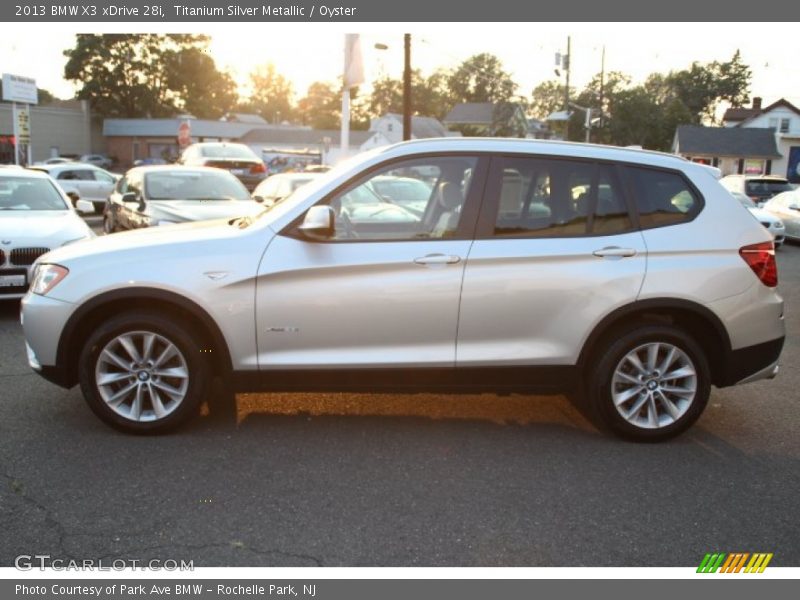 Titanium Silver Metallic / Oyster 2013 BMW X3 xDrive 28i