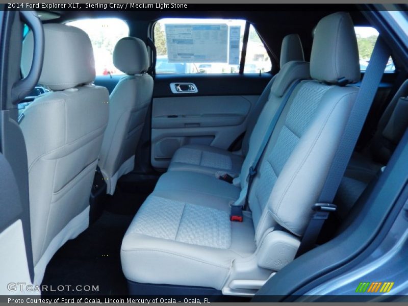 Sterling Gray / Medium Light Stone 2014 Ford Explorer XLT