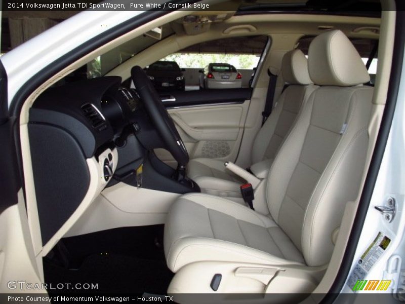  2014 Jetta TDI SportWagen Cornsilk Beige Interior
