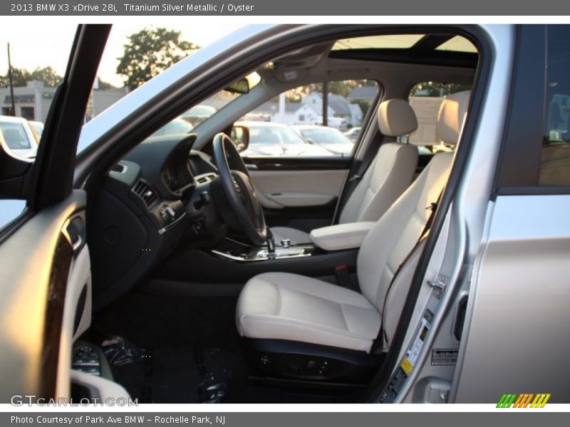 Titanium Silver Metallic / Oyster 2013 BMW X3 xDrive 28i