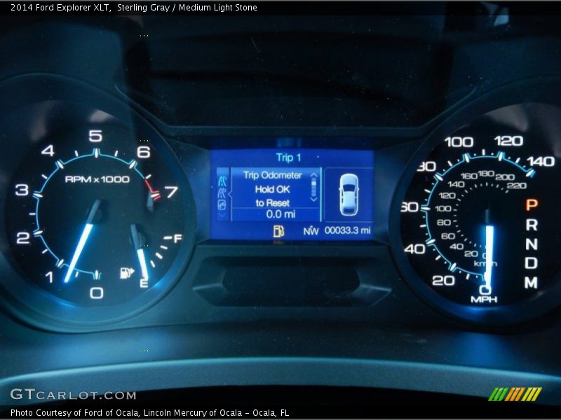 Sterling Gray / Medium Light Stone 2014 Ford Explorer XLT