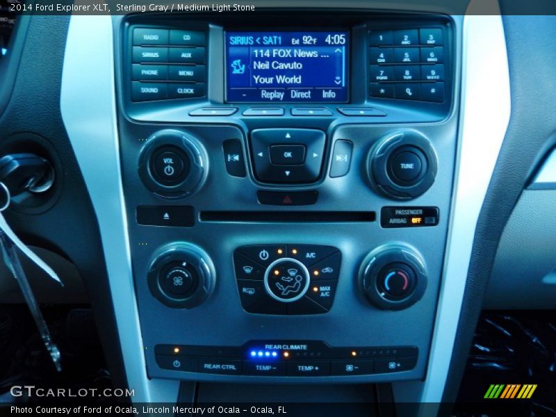 Sterling Gray / Medium Light Stone 2014 Ford Explorer XLT