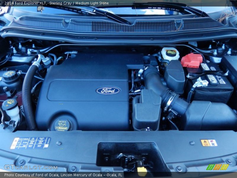 Sterling Gray / Medium Light Stone 2014 Ford Explorer XLT