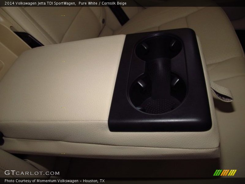 Pure White / Cornsilk Beige 2014 Volkswagen Jetta TDI SportWagen