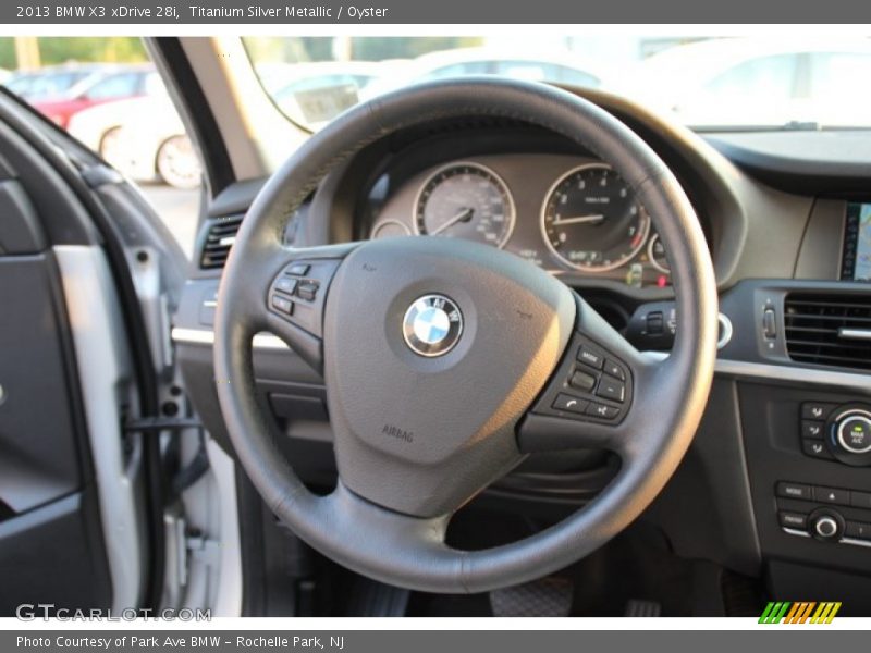 Titanium Silver Metallic / Oyster 2013 BMW X3 xDrive 28i