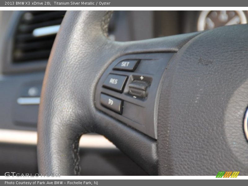 Titanium Silver Metallic / Oyster 2013 BMW X3 xDrive 28i