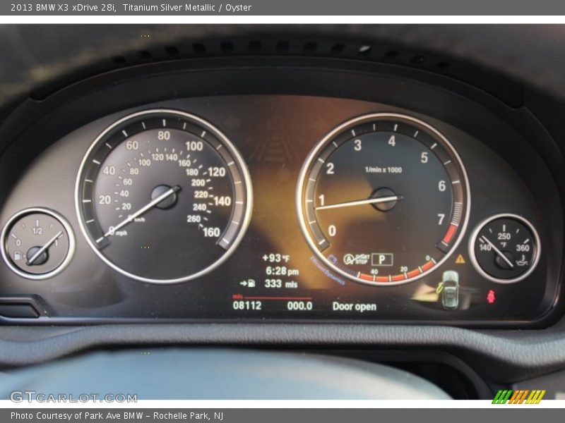 Titanium Silver Metallic / Oyster 2013 BMW X3 xDrive 28i