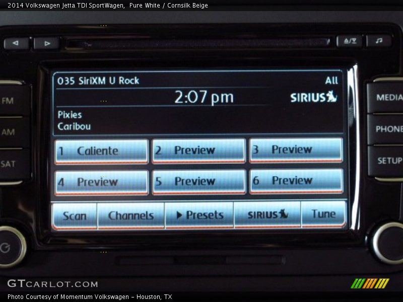 Pure White / Cornsilk Beige 2014 Volkswagen Jetta TDI SportWagen