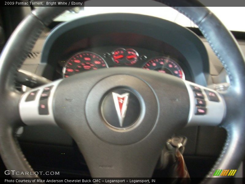 Bright White / Ebony 2009 Pontiac Torrent