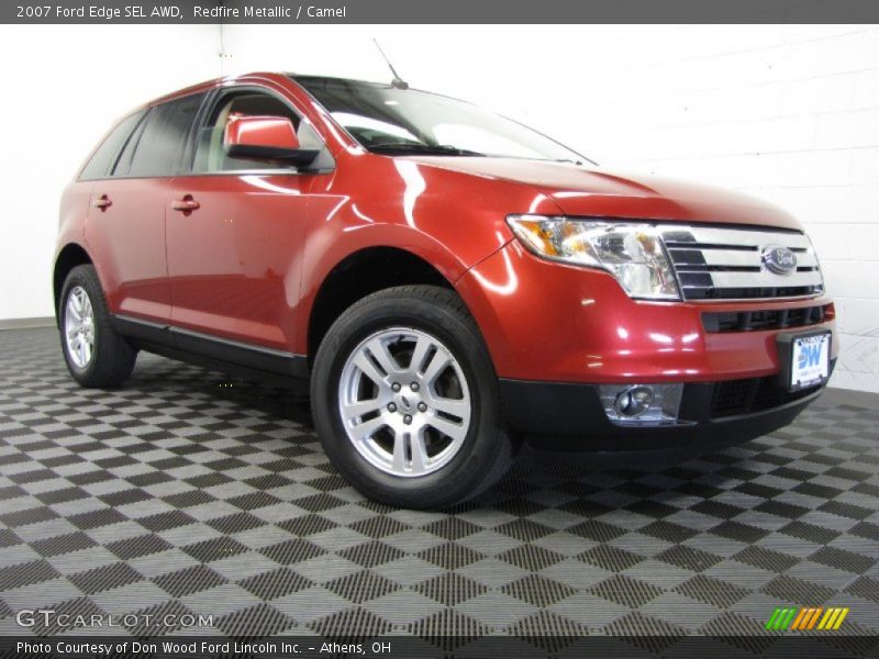 Redfire Metallic / Camel 2007 Ford Edge SEL AWD