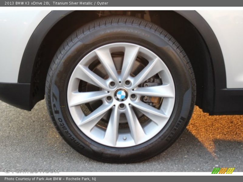 Titanium Silver Metallic / Oyster 2013 BMW X3 xDrive 28i