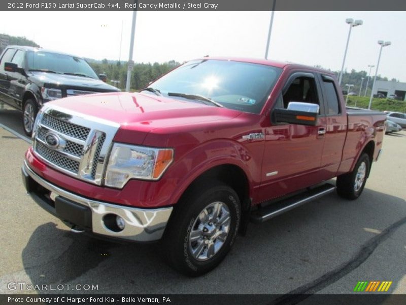 Red Candy Metallic / Steel Gray 2012 Ford F150 Lariat SuperCab 4x4
