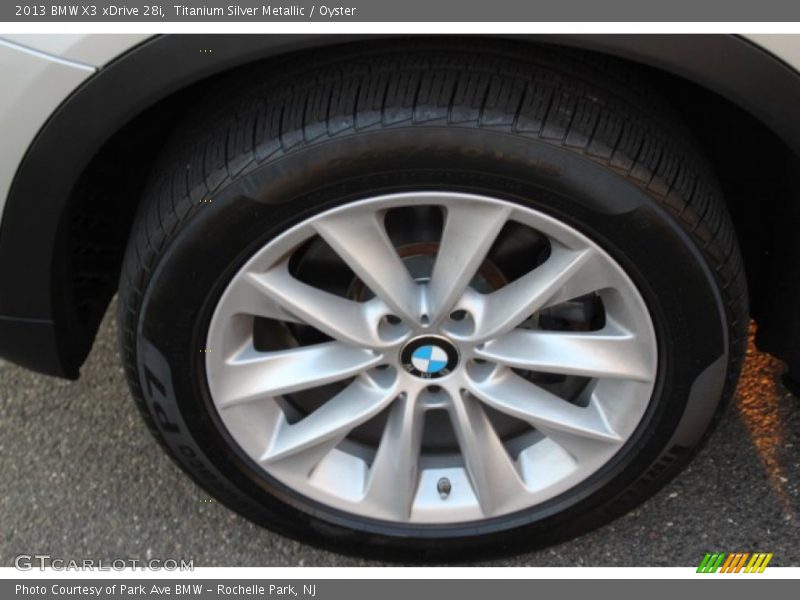 Titanium Silver Metallic / Oyster 2013 BMW X3 xDrive 28i