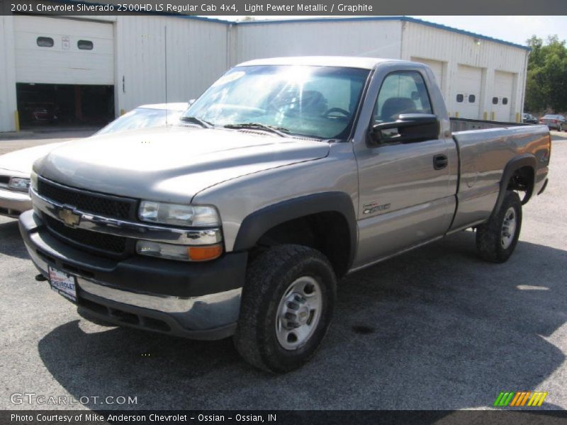 Light Pewter Metallic / Graphite 2001 Chevrolet Silverado 2500HD LS Regular Cab 4x4
